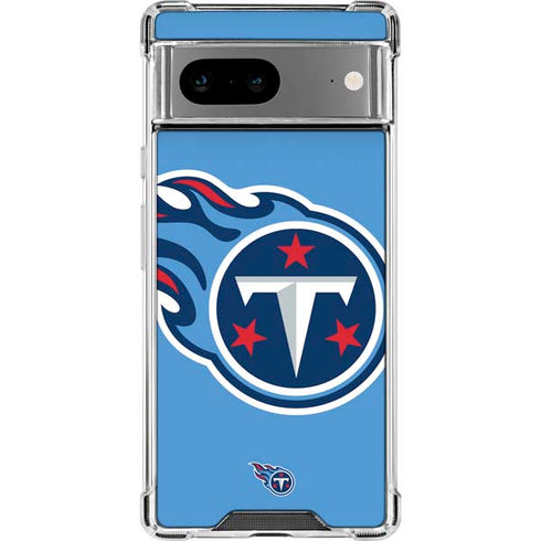NFL Tennessee Titans Large Logo Google Pixel 7a Clear Case